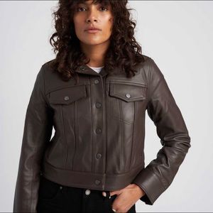 Universal Standard Parker Leather Jacket 18-20